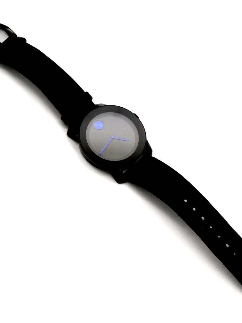 Movado Bold Black Dial with Cobalt Blue Accents 3600307